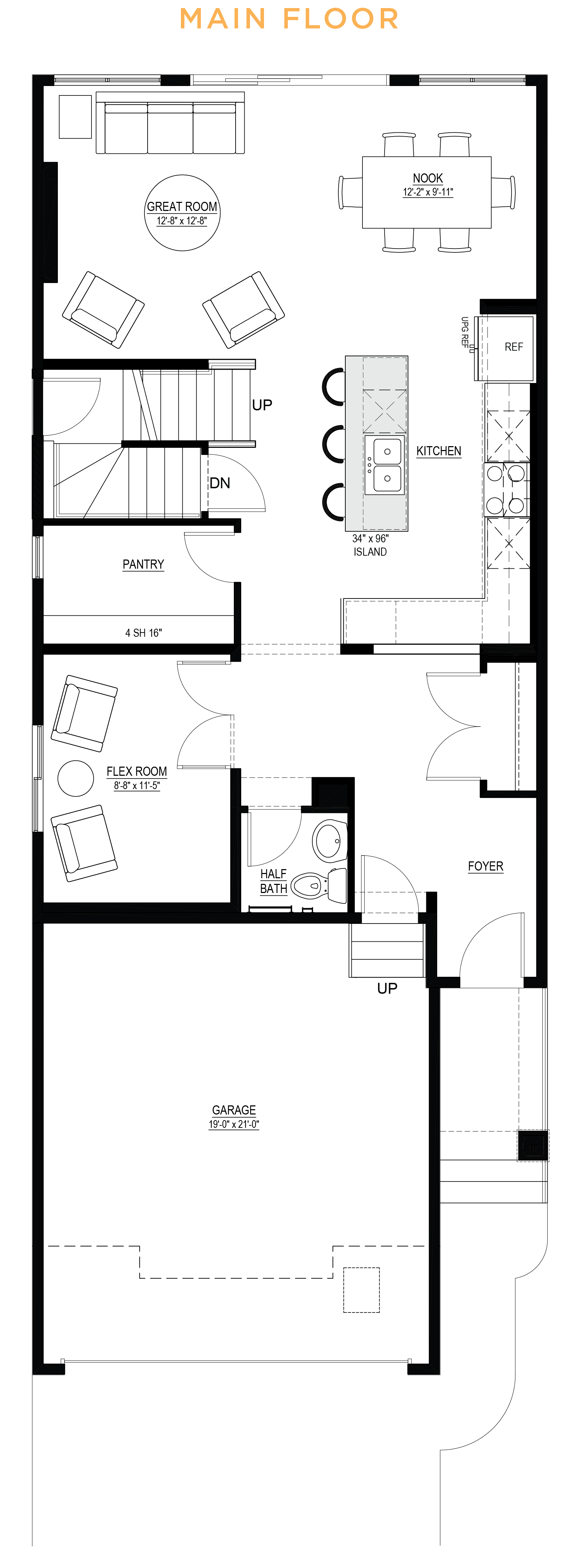 Collingwood FrontGarage PrePlanned Home Silver Spruce South