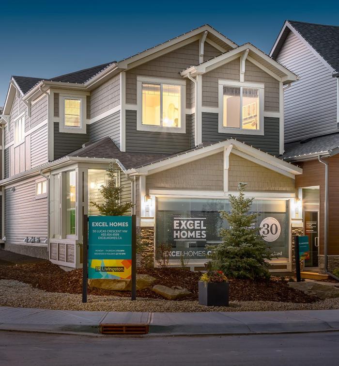 Show Home Collingwood in Livingston, NW Calgary Excel Homes