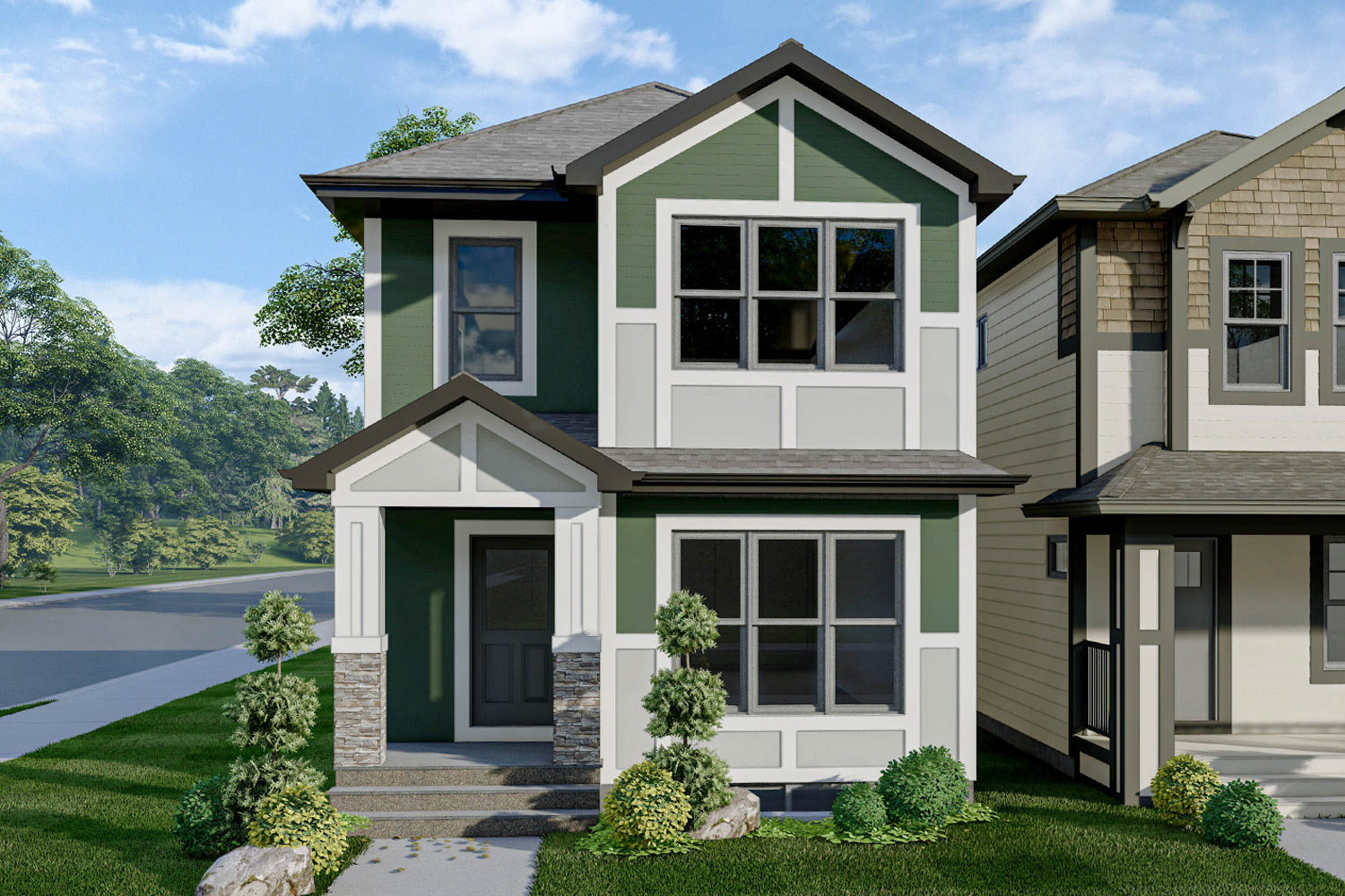 Exterior render bellevue