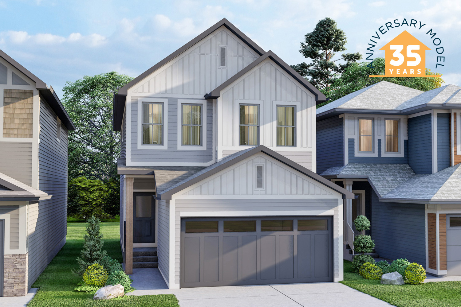 Meadowview Front Garage New Home Build Excel Homes